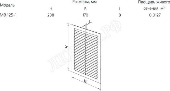 Решетка пластиковая МВ 125 с беж. Решетка пластиковая МВ 125 с беж.