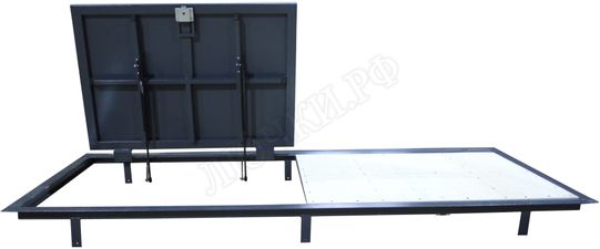 Напольный люк Самоподъемный Усиленный, Уголок, Сталь, 2 створки Напольный люк Самоподъемный Усиленный, Уголок, Сталь, 2 створки